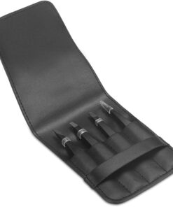 Alternative view of Pefei Tweezers Set - Professional Stainless Steel Tweezers for Eyebrows - Great Precision for Facial Hair, Splinter and Ingrown Hair Removal (Black)