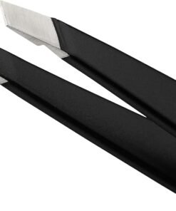 Tweezerman Stainless Steel Slant Tweezer - Eyebrow Tweezers for Women and Men (Black) - Image 4