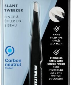 Tweezerman Stainless Steel Slant Tweezer - Eyebrow Tweezers for Women and Men (Black) - Image 8
