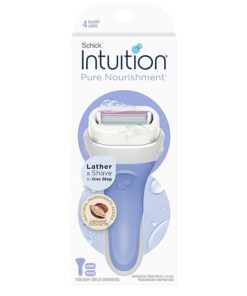 Alternative view of Schick Intuition Pure Nourishment Razors for Women | 1 Razor & 2 Intuition Razor Blades Refill with Organic Cocoa Butter
