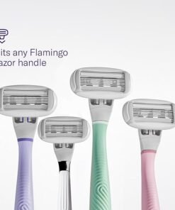 FLAMINGO Women's Razor 5-Blade Refills - Razors for Women - 6ct FLAMINGO Women's Razor 5-Blade Refills - Razors for Women - 6ct - Image 3