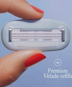 Billie Women’s Razor Blade Refills - Premium Quality 5-Blade Cartridges - Nickel-Free - Dermatologist-Approved - For a Smooth Shave - Pairs with the Billie Women’s Razor - 4 count - Image 4