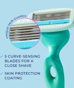 Women's Razor Blade Refills, Hydro Silk 5 Sensitive Care, 4 Count (Packaging May Vary) - Image 10
